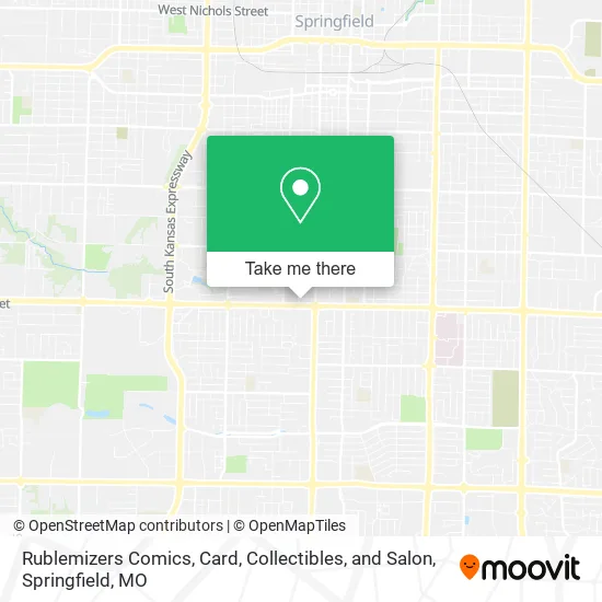 Rublemizers Comics, Card, Collectibles, and Salon map