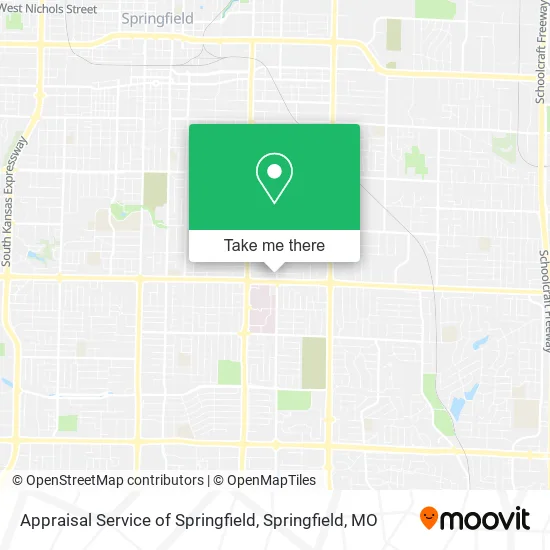 Appraisal Service of Springfield map