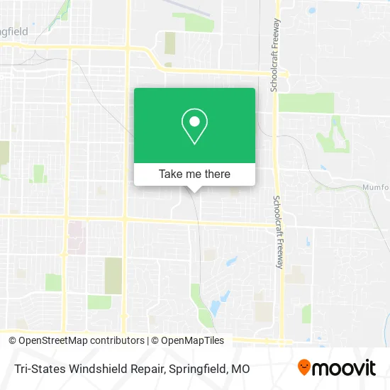 Tri-States Windshield Repair map