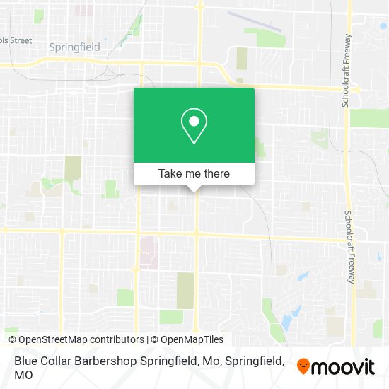Mapa de Blue Collar Barbershop Springfield, Mo