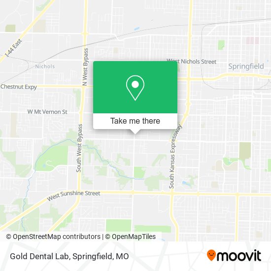 Gold Dental Lab map