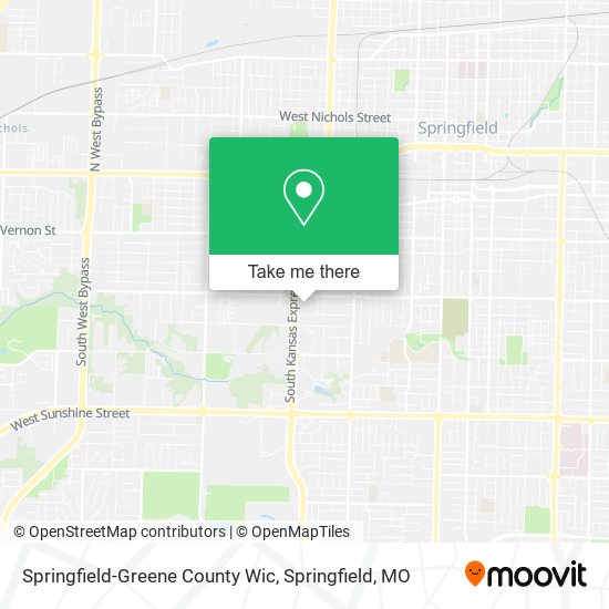 Springfield-Greene County Wic map