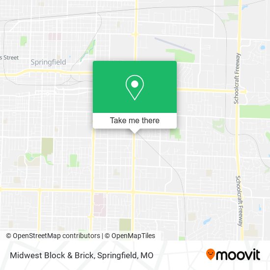 Midwest Block & Brick map