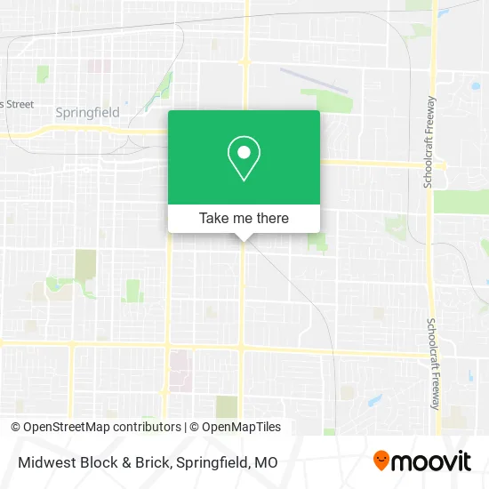 Midwest Block & Brick map