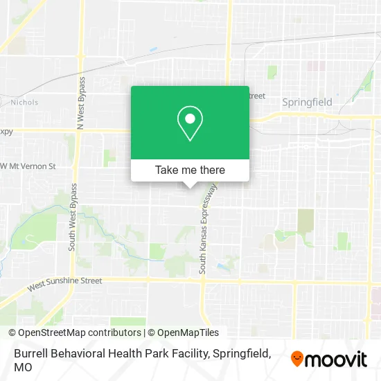 Mapa de Burrell Behavioral Health Park Facility