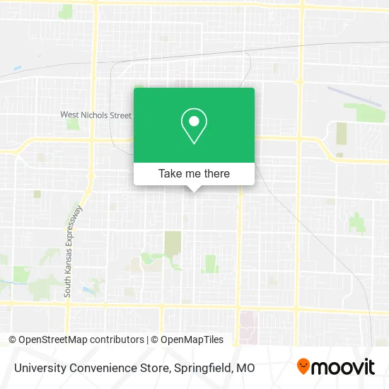 University Convenience Store map