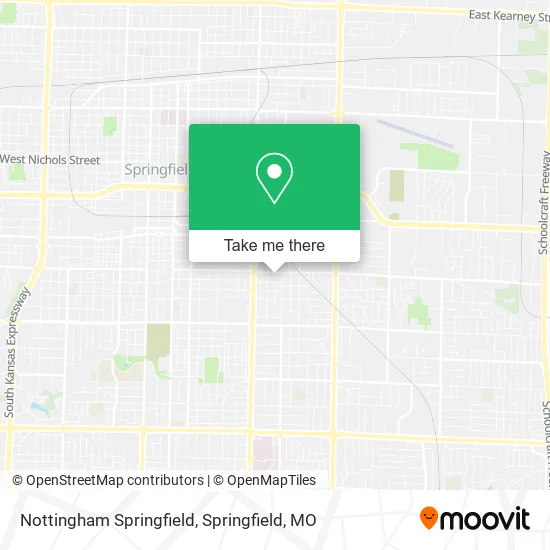 Nottingham Springfield map