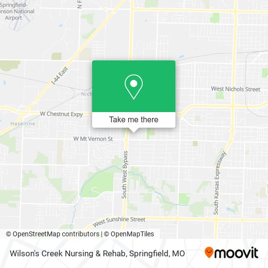 Wilson's Creek Nursing & Rehab map