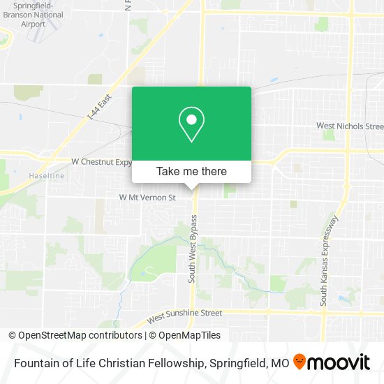 Mapa de Fountain of Life Christian Fellowship