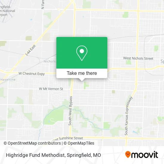 Mapa de Highridge Fund Methodist