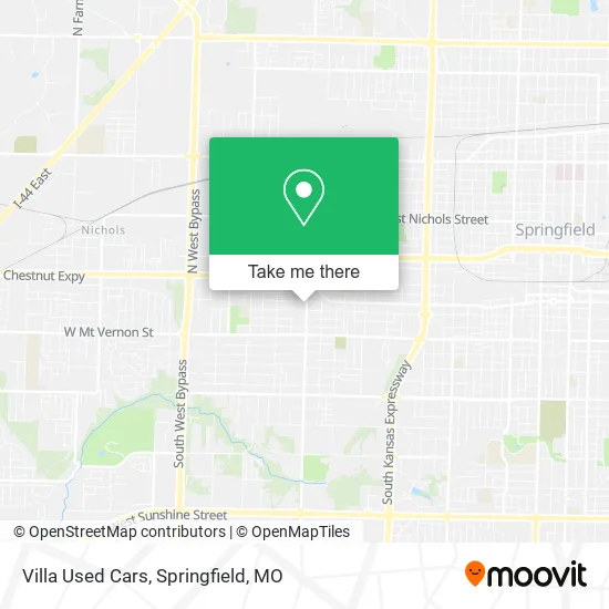 Villa Used Cars map