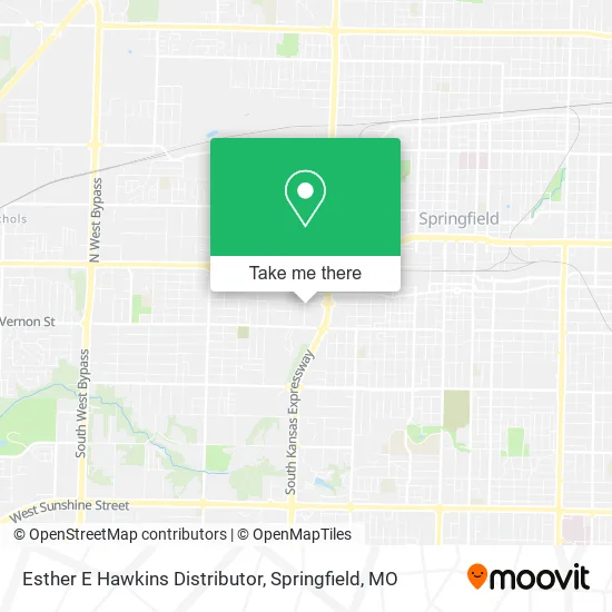 Mapa de Esther E Hawkins Distributor