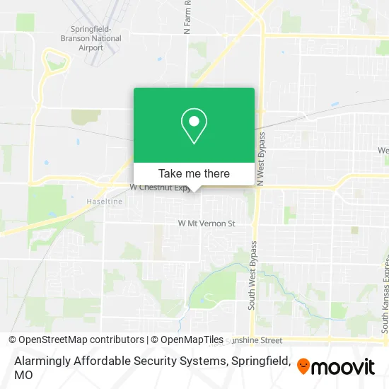 Mapa de Alarmingly Affordable Security Systems