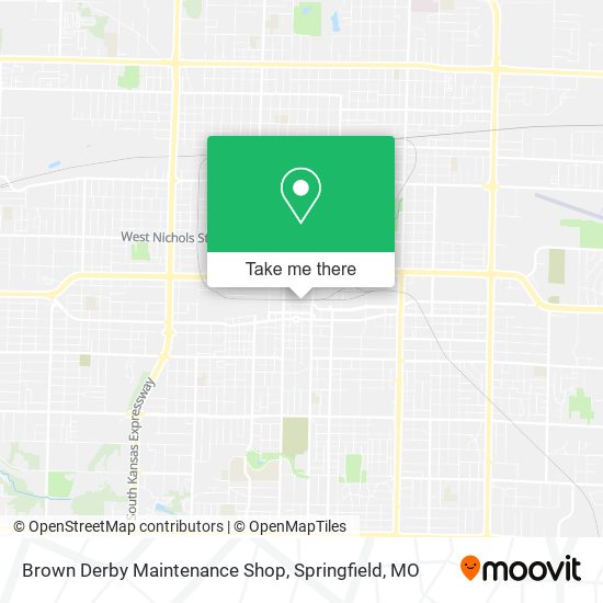 Brown Derby Maintenance Shop map