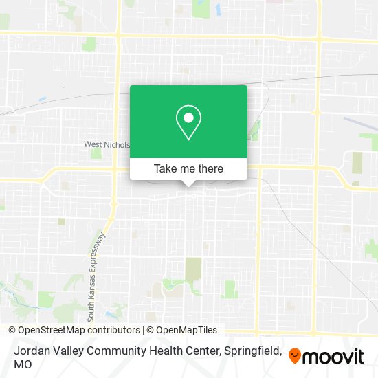 Jordan Valley Community Health Center map