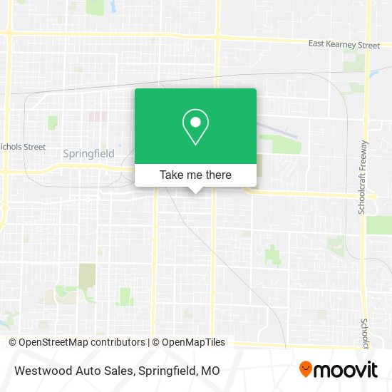 Westwood Auto Sales map