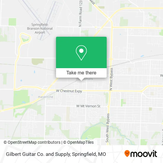 Mapa de Gilbert Guitar Co. and Supply