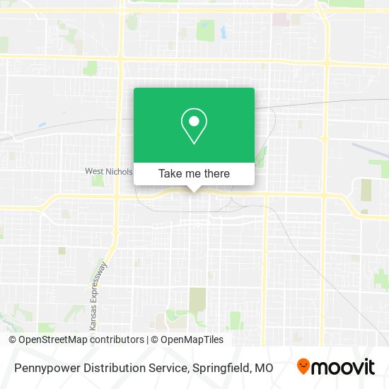 Pennypower Distribution Service map
