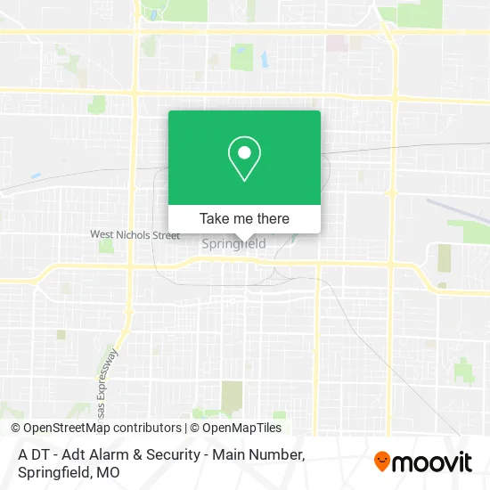Mapa de A DT - Adt Alarm & Security - Main Number