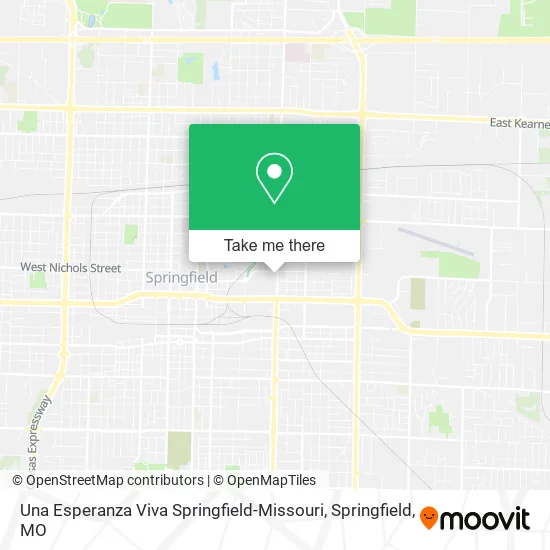 Una Esperanza Viva Springfield-Missouri map