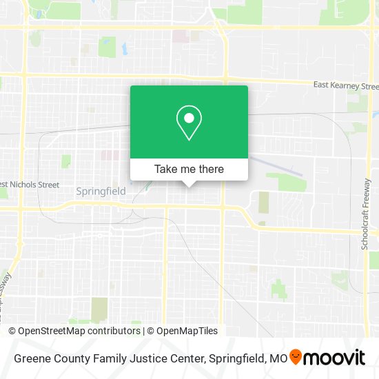 Greene County Family Justice Center map