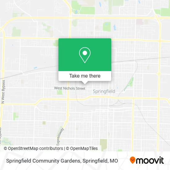 Mapa de Springfield Community Gardens