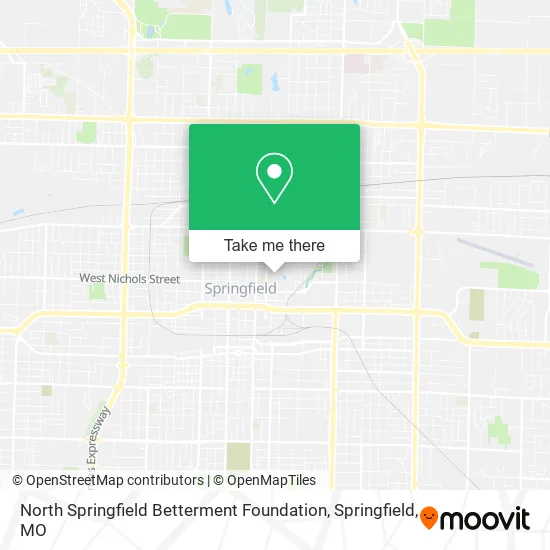 North Springfield Betterment Foundation map