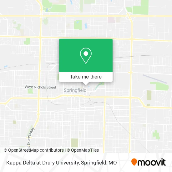 Kappa Delta at Drury University map