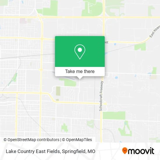 Mapa de Lake Country East Fields
