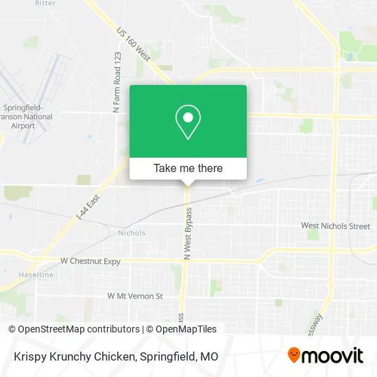 Mapa de Krispy Krunchy Chicken