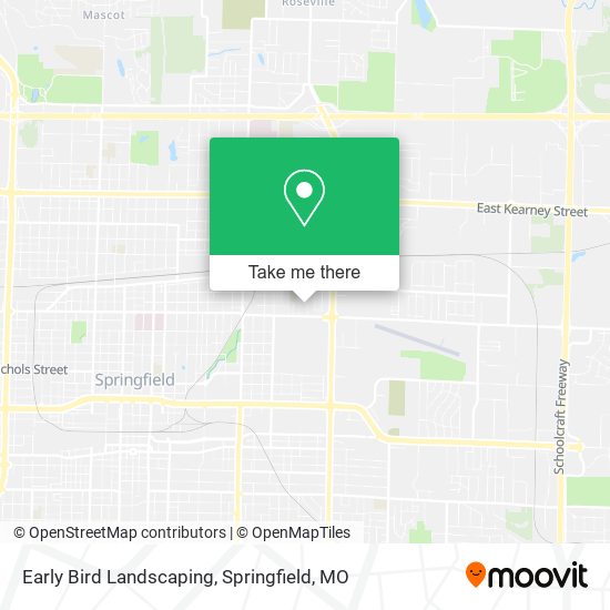 Early Bird Landscaping map