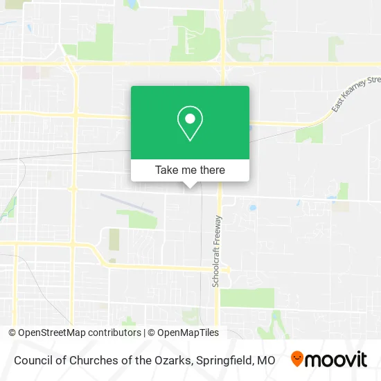 Mapa de Council of Churches of the Ozarks