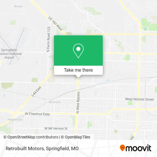 Mapa de Retrobuilt Motors