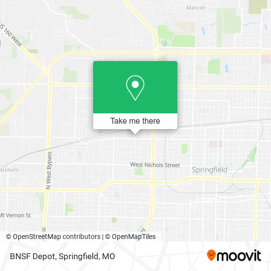 Mapa de BNSF Depot