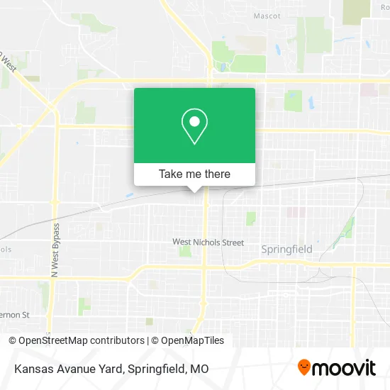 Mapa de Kansas Avanue Yard