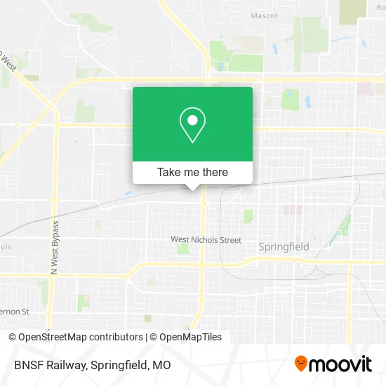 Mapa de BNSF Railway