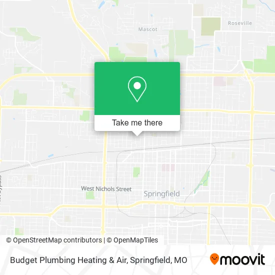 Budget Plumbing Heating & Air map
