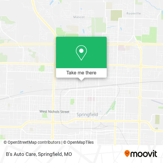 Mapa de B's Auto Care
