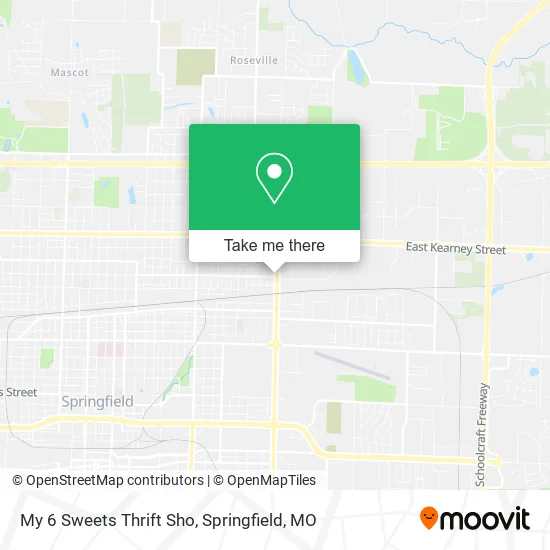 Mapa de My 6 Sweets Thrift Sho