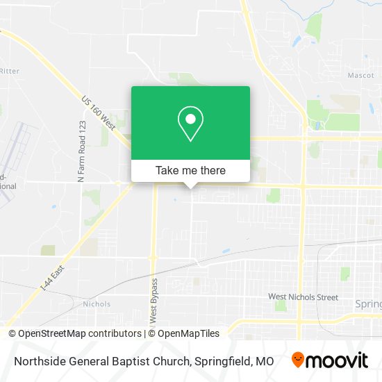 Northside General Baptist Church map