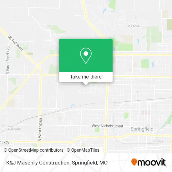 K&J Masonry Construction map