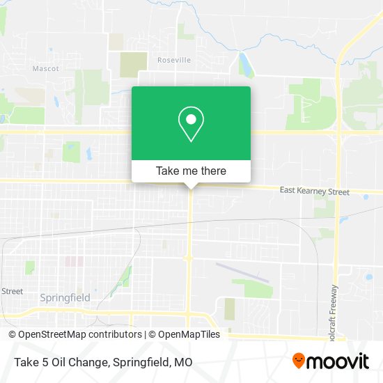 Take 5 Oil Change map
