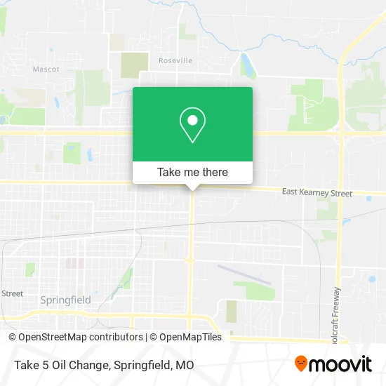 Mapa de Take 5 Oil Change