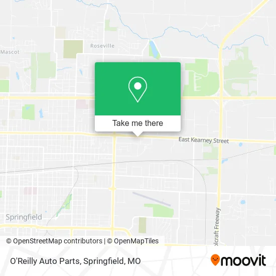 O'Reilly Auto Parts map