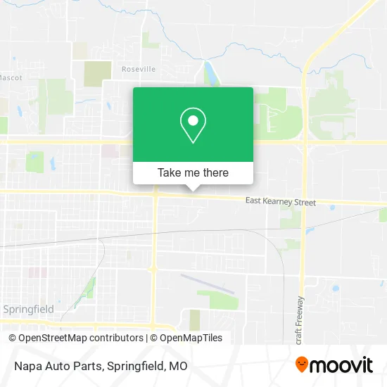 Mapa de Napa Auto Parts