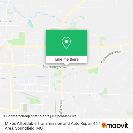 Mikes Affordable Transmission and Auto Repair 417 Area map