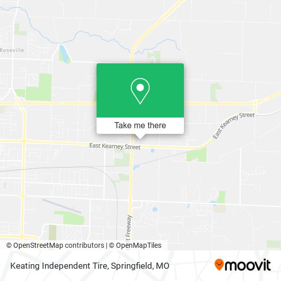 Mapa de Keating Independent Tire