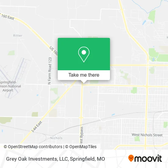 Mapa de Grey Oak Investments, LLC