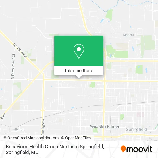 Mapa de Behavioral Health Group Northern Springfield
