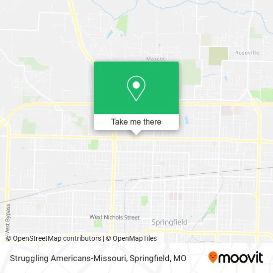 Struggling Americans-Missouri map